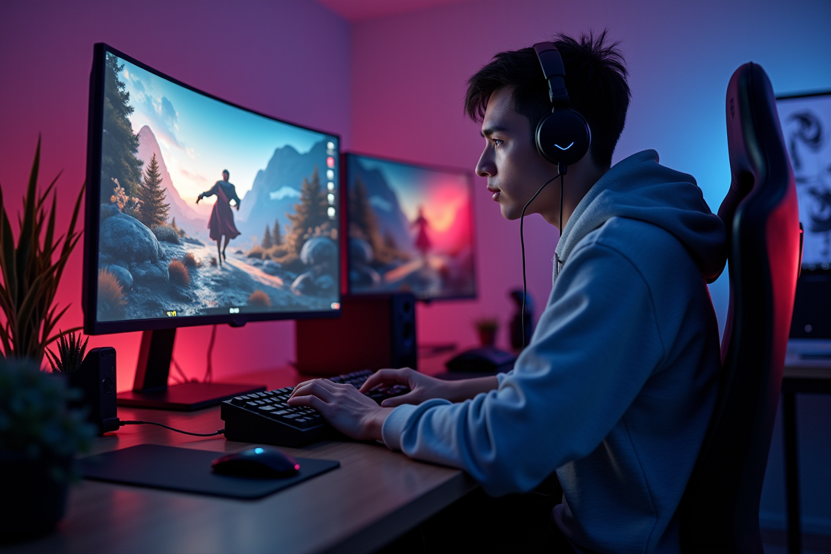 écran gaming